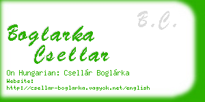 boglarka csellar business card