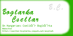 boglarka csellar business card